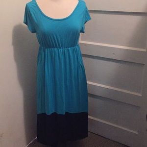 Two toned high low dress